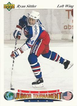 #82 Ryan Sittler - USA - 1991-92 Upper Deck Czech World Juniors Hockey