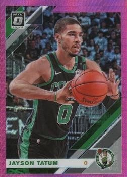 #82 Jayson Tatum - Boston Celtics - 2019-20 Donruss Optic - Hyper Pink Basketball