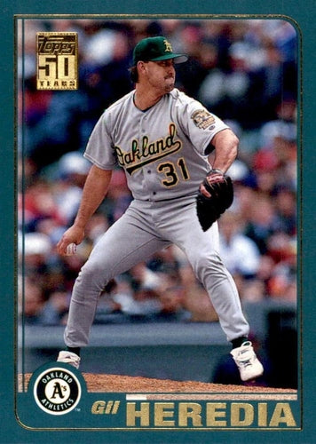#82 Gil Heredia - Oakland Athletics - 2001 Topps Baseball