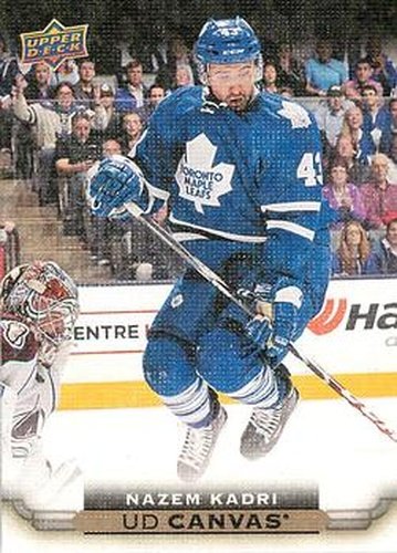 #C82 Nazem Kadri - Toronto Maple Leafs - 2015-16 Upper Deck - UD Canvas Hockey