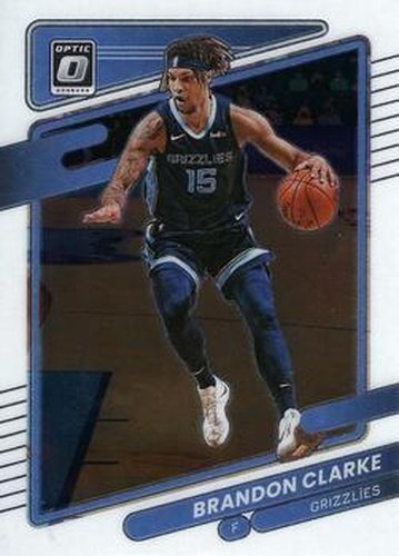 #82 Brandon Clarke - Memphis Grizzlies - 2021-22 Donruss Optic Basketball