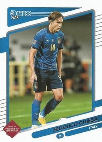 #82 Federico Chiesa - Italy - 2021-22 Donruss Road to FIFA World Cup Qatar 2022 Soccer
