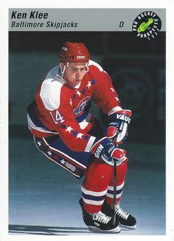 #82 Ken Klee - Baltimore Skipjacks - 1993 Classic Pro Prospects Hockey