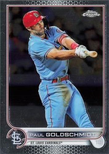 #82 Paul Goldschmidt - St. Louis Cardinals - 2022 Topps Chrome Baseball