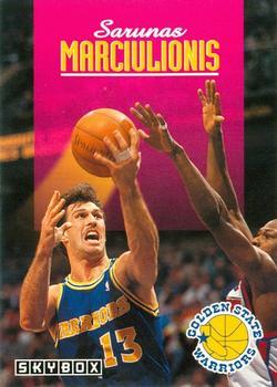 #82 Sarunas Marciulionis - Golden State Warriors - 1992-93 SkyBox Basketball