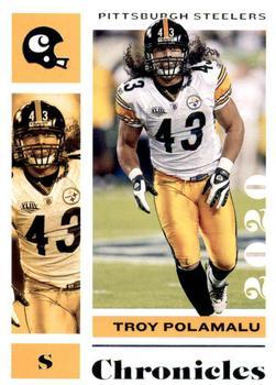 #82 Troy Polamalu - Pittsburgh Steelers - 2020 Panini Chronicles Football