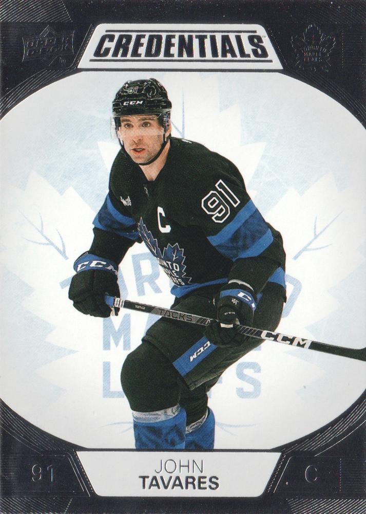#82 John Tavares - Toronto Maple Leafs - 2022-23 Upper Deck Credentials Hockey