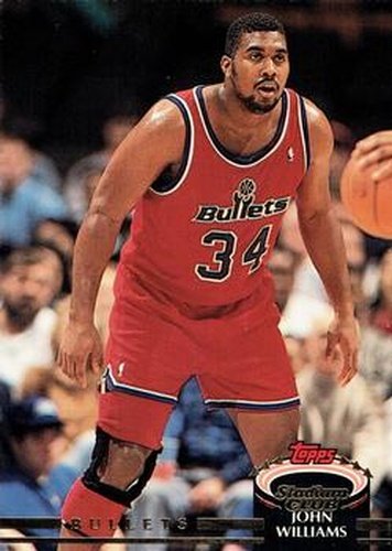 #82 John Williams - Washington Bullets - 1992-93 Stadium Club Basketball