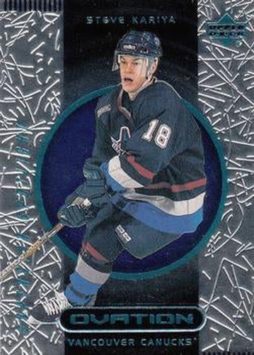 #82 Steve Kariya - Vancouver Canucks - 1999-00 Upper Deck Ovation Hockey