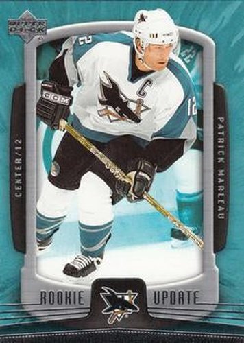 #82 Patrick Marleau - San Jose Sharks - 2005-06 Upper Deck Rookie Update Hockey