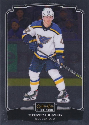#82 Torey Krug - St. Louis Blues - 2022-23 O-Pee-Chee Platinum Hockey