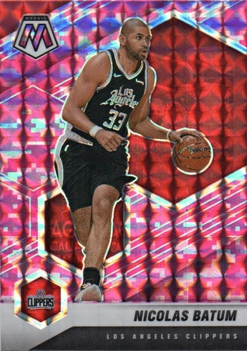 #82 Nicolas Batum - Los Angeles Clippers - 2020-21 Panini Mosaic - Mosaic Camo Pink Basketball