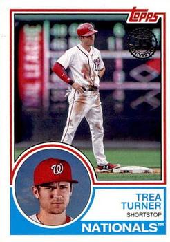 #83-82 Trea Turner - Washington Nationals - 2018 Topps - 1983 Topps Baseball 35th Anniversary Baseball