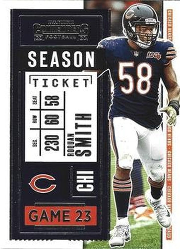 #82 Roquan Smith - Chicago Bears - 2020 Panini Contenders Football