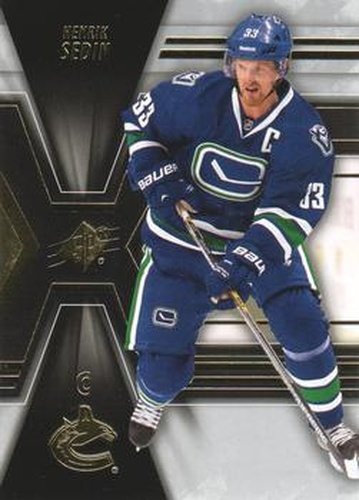 #82 Henrik Sedin - Vancouver Canucks - 2014-15 SPx Hockey