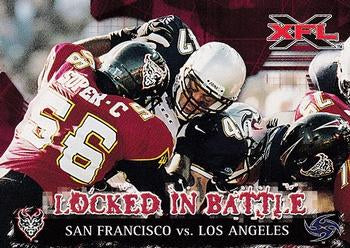 #82 San Francisco vs Los Angeles - San Francisco Demons / Los Angeles Xtreme - 2001 Topps XFL Football