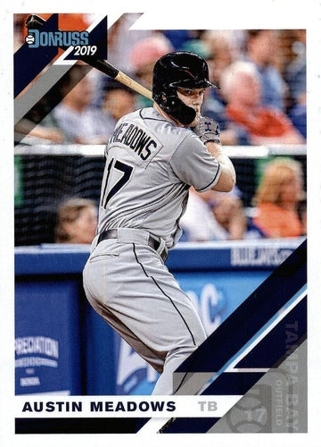 #82a Austin Meadows - Tampa Bay Rays - 2019 Donruss Baseball