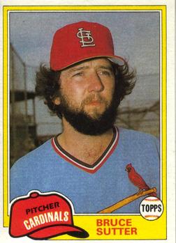 #838 Bruce Sutter - St. Louis Cardinals - 1981 Topps Baseball