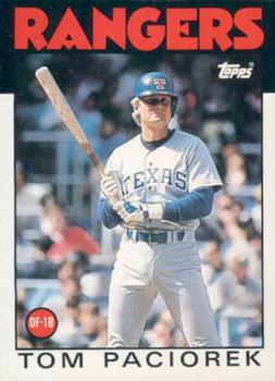 #83T Tom Paciorek - Texas Rangers - 1986 Topps Traded Baseball