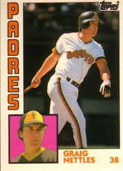 #83T Graig Nettles - San Diego Padres - 1984 Topps Traded Baseball