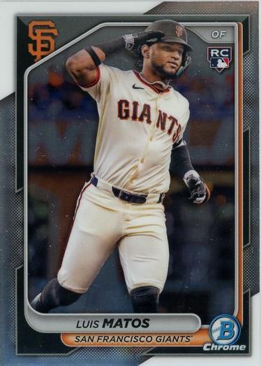 #83 Luis Matos - San Francisco Giants - 2024 Bowman Chrome Baseball