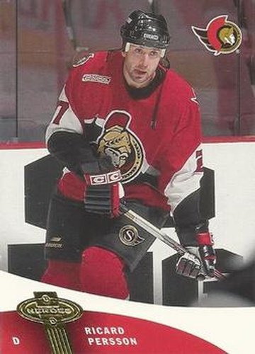 #83 Ricard Persson - Ottawa Senators - 2000-01 Upper Deck Heroes Hockey