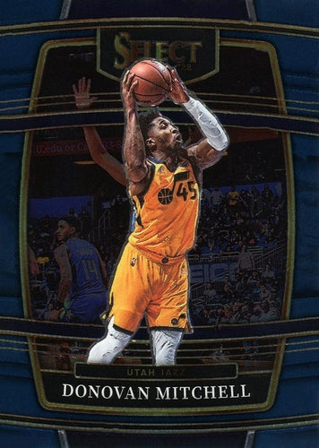 #83 Donovan Mitchell - Utah Jazz - 2021-22 Panini Select - Blue Basketball