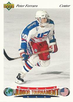 #83 Peter Ferraro - USA - 1991-92 Upper Deck Czech World Juniors Hockey
