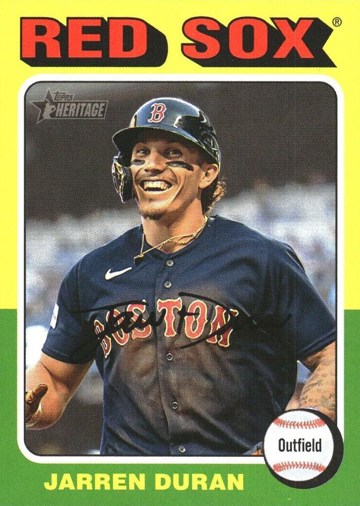 #83 Jarren Duran - Boston Red Sox - 2024 Topps Heritage Baseball