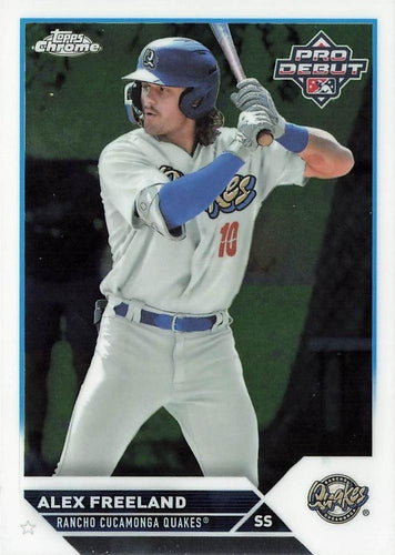 #PDC-83 Alex Freeland - Rancho Cucamonga Quakes - 2023 Topps Pro Debut - Chrome Baseball