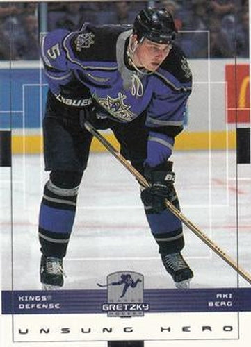 #83 Aki Berg - Los Angeles Kings - 1999-00 Upper Deck Wayne Gretzky Hockey
