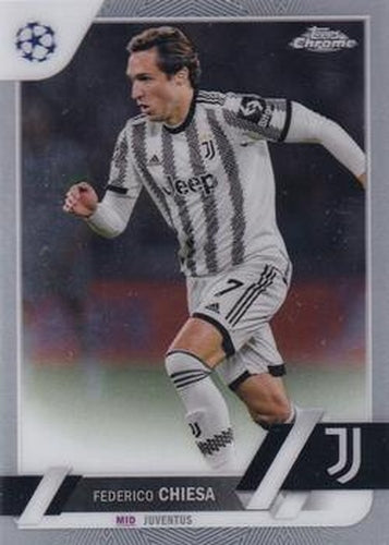 #83 Federico Chiesa - Juventus - 2022-23 Topps Chrome UEFA Club Competitions Soccer