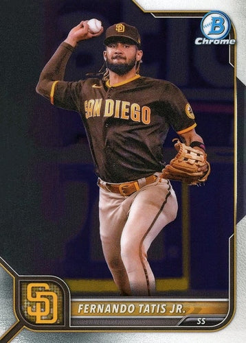 #83 Fernando Tatis Jr. - San Diego Padres - 2022 Bowman Chrome Baseball