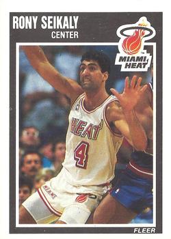 #83 Rony Seikaly - Miami Heat - 1989-90 Fleer Basketball