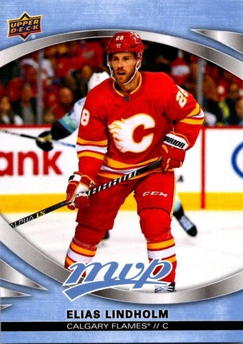 #83 Elias Lindholm - Calgary Flames - 2023-24 Upper Deck MVP - Ice Battles Hockey