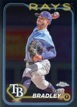 #83 Taj Bradley - Tampa Bay Rays - 2024 Topps Chrome Baseball