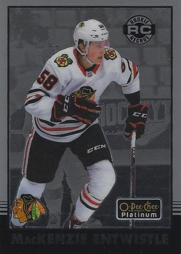 #R-83 MacKenzie Entwistle - Chicago Blackhawks - 2020-21 O-Pee-Chee Platinum - Retro Hockey