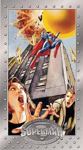 #83 The Fall of Metropolis! - 1994 SkyBox Superman Man of Steel Platinum Series