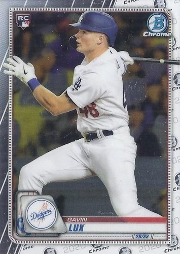 #83 Gavin Lux - Los Angeles Dodgers - 2020 Bowman Chrome Baseball