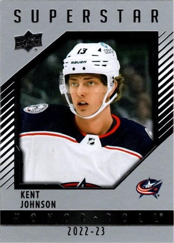 #HR83 Kent Johnson - Columbus Blue Jackets - 2022-23 Upper Deck - Honor Roll Hockey