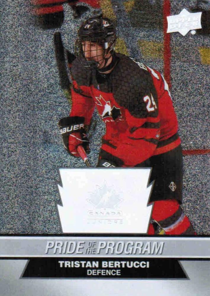 #83 Tristan Bertucci - Canada - 2023 Upper Deck Team Canada Juniors - Patterned Foilboard Hockey