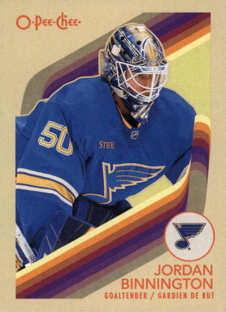 #83 Jordan Binnington - St. Louis Blues - 2023-24 O-Pee-Chee - Retro Hockey