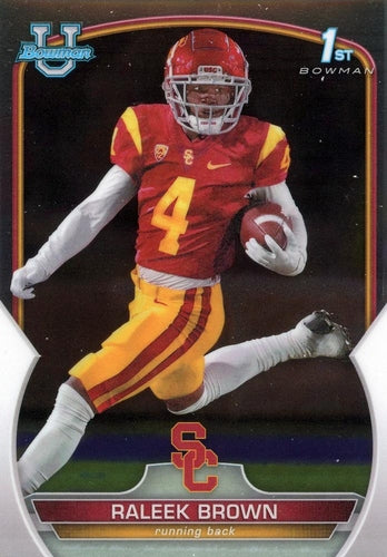 #83 Raleek Brown - USC Trojans - 2022 Bowman Chrome University Football