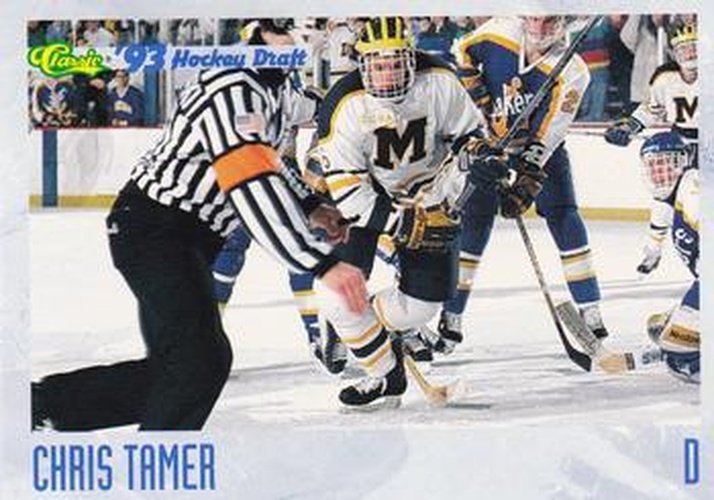 #83 Chris Tamer - Michigan Wolverines - 1993 Classic '93 Hockey Draft Hockey