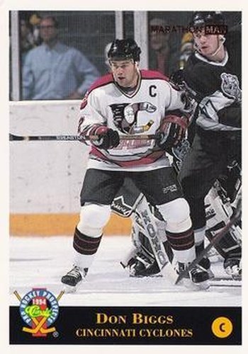 #83 Don Biggs - Cincinnati Cyclones - 1994 Classic Pro Hockey Prospects Hockey