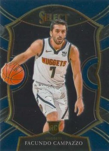 #83 Facundo Campazzo - Denver Nuggets - 2020-21 Panini Select - Blue Basketball