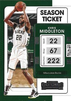 #83 Khris Middleton - Milwaukee Bucks - 2021-22 Panini Contenders Basketball