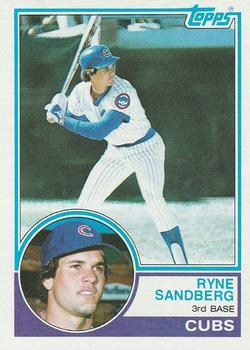 #83 Ryne Sandberg - Chicago Cubs - 1983 Topps Baseball