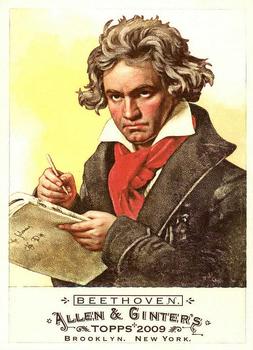 #83 Ludwig van Beethoven - 2009 Topps Allen & Ginter Baseball
