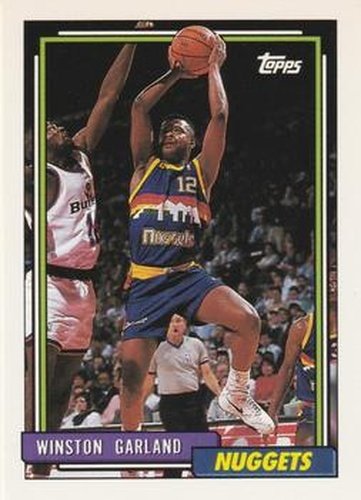 #83 Winston Garland - Denver Nuggets - 1992-93 Topps Basketball
